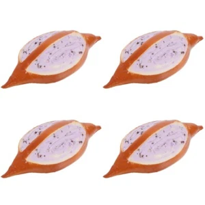 4 szt. Sztuczny fałszywy chleb Sztuczny deser Imitacja Chleb Deser - Zdjęcie 1 z 12