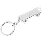 Metal Scooter Keychain Cool Pendant Car (New Skateboard Silver)
