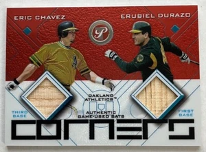 2003 TOPPS PRISTINE ""Ecken"" Chavez/Durazo Fledermaus/Fledermaus - Bild 1 von 2