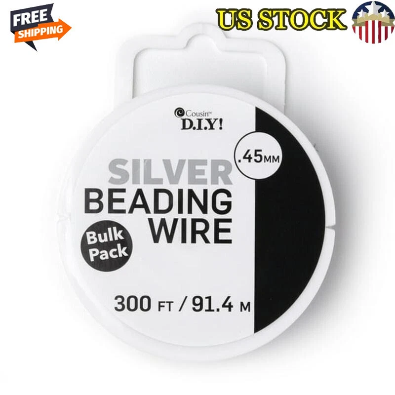 Cousin .45mm Wire Silver 100 Yd