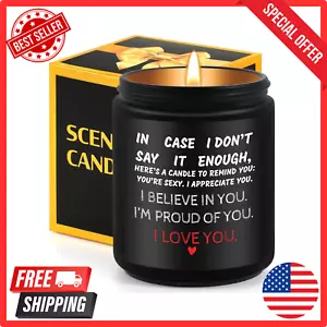 Romantic Scented Candle Gift I Choose You Quote, Perfect for Anniversary & Love - Picture 1 of 24
