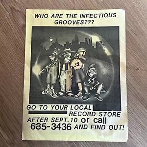 VINTAGE 80ER Jahre Infectious Grooves Release Promo FLYER Selbstmordtendenzen Punk - Bild 1 von 2