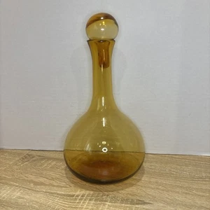 Vintage Blenko 627L Decanter 13" With Stopper MCM Hand Blown Glass - Picture 1 of 7