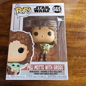 Funko Pop Peli Motto With Grogu Star Wars Bobblehead New #665 - Picture 1 of 4