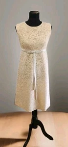 Vintage Lace Dress * Antique off White * Sm (measurements in photos) * Excellent - Picture 1 of 11