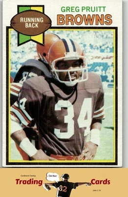 1979 Topps #455 Greg Pruitt Cleveland Browns Football Card VG - Image 1 of 2