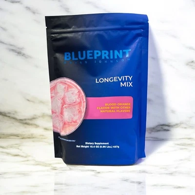 Blueprint Longevity Mix - Construtor Muscular e Recuperação (Laranja Sangue) Expira:05/2027 - Imagem 1 de 2