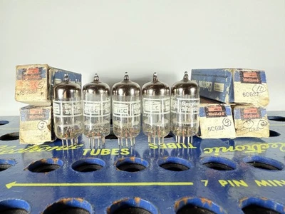 Lote de 5 tubos Japão 6CG8A NOS NOVO NA CAIXA para Dynaco Fisher Heathkit tubo testado - Imagem 1 de 4