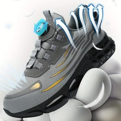 Мужские кроссовки безопасности работы обувь стальной носок анти-smash ботинки неразрушимый обувь - Изображение 1 из 4