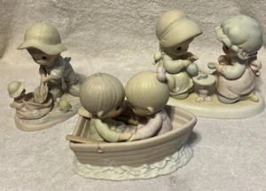 Lot Of 3 Precious Moments Figurines Friendship Caring - Picture 1 of 15