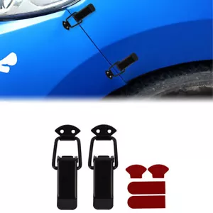 2Pcs Quick Release Car Bumper Buckles Fasteners Trunk Front Rear Fender Bumper S - Picture 1 of 8