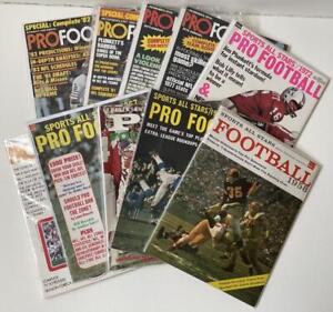 (10) 1958 - 1982 High Grade FOOTBALL Magazine Lot with Stars on Covers