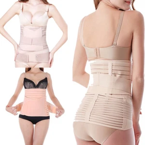 3 in 1 Postpartum Support Girdle Recovery Belly Wrap Waist Belt Body Shaper UC* - Picture 1 of 18