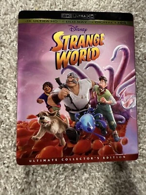 STRANGE WORLD 2022 4K UHD+Blu-Ray+slipcover Disney Movie Club DMC No Digital - Image 1 of 2