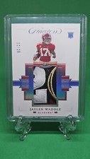 2021 Flawless Collegiate JAYLEN WADDLE RC LOGO PATCH /25