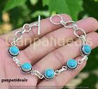 1 Pcs Turquoise Bracelet Wholesale Lot 925 Silver Plated Jewelry For Women