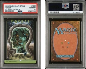 MTG PSA 10 Brain Dead Lands Forest #1651 Basic Secret Lair Drop Lindsten NonFoil - Picture 1 of 3
