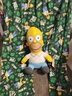 The Simpsons Homer Simpson Beer Print Size Lg Mens Pajama Pants And 11in Plush