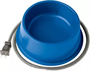 1 Quart Kunststoff beheizte Haustier Schüssel mit Anti-Kau-Kabel und 25 Watt Leistung für Ra - Bild 1 von 12