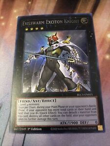 1x Evilswarm Exciton Knight Ultra Rare (Silver) BLC1-EN015 First Edition NM