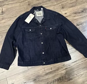 Levi's Wellthread Collection Herren Trucker Denim Jacke dunkelblau Gr. XL NEU MIT ETIKETT $ 168 - Bild 1 von 4