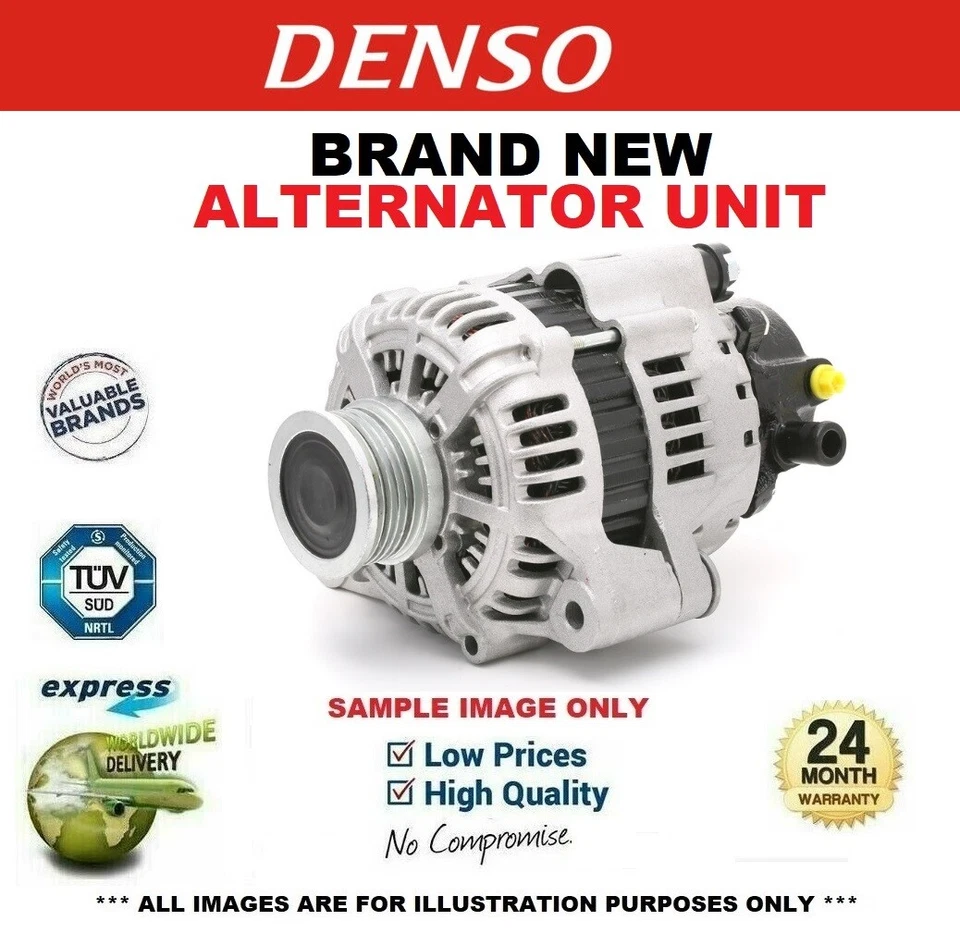 DENSO ALTERNATOR for FIAT GRANDE PUNTO 1.9D Multijet 2006-2009 - Image 1 of 4