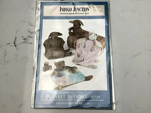 Indygo Junction IJ739 Blanket Buddies Karen Kottke Blankets Bear Dog Cat - Picture 1 of 11