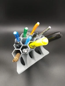 Telescopic Honeycomb Pen Pencil Holder, 6 Pens, Choice of Many Colors - Picture 1 of 12