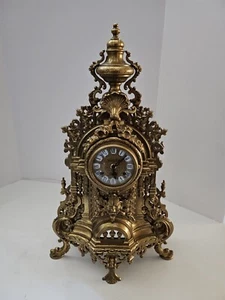 Imperial Italian Franz Hermle Italian German Brass Mantle Clock - Picture 1 of 12
