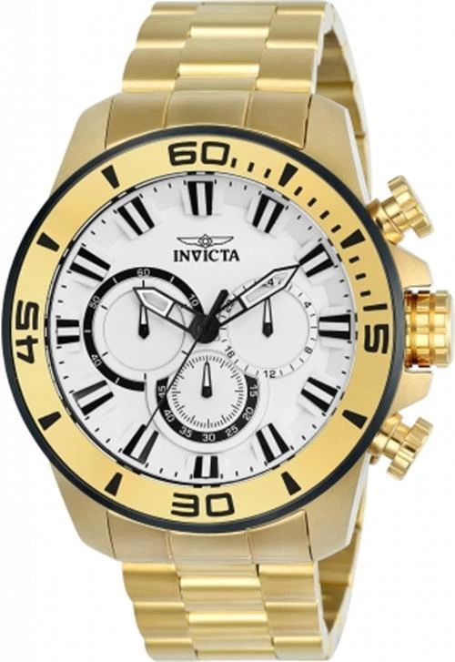 Invicta 22589 Pro Diver 48mm White Dial Chronograph Quartz Bracelet Watch