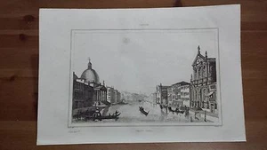 1836 Veduta: Canal Grande, Canalazzo o Canałaso a Venezia "Grand Canal Venise" - Foto 1 di 1