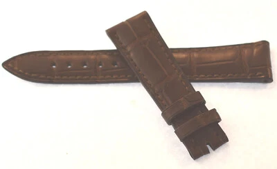 BLANCPAIN - RELÓGIO GENUÍNO COURO MARROM 18MM NOVO SEM ETIQUETAS - Imagem 1 de 2