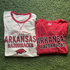Arkansas Razorbacks Red & Light Grey Mens Long Sleeve T-Shirt New NCAA