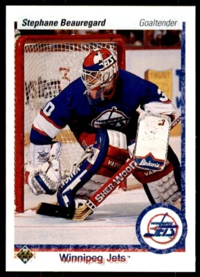 1990-91 Upper Deck Stephane Beauregard Rookie . Winnipeg Jets #415 - Image 1 of 2