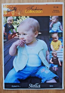 Naturally Knitting Pattern Fashion Collection -TOP JACKET & SINGLET - Prem-18Mth - Picture 1 of 1