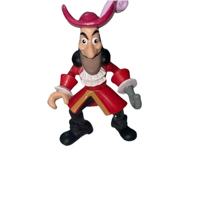 Disney Jake And The Neverland Pirates Captain Hook 3.25" Action Figure Mattel - Image 1 of 4