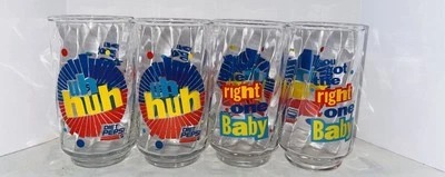 SET of 4 Diet Pepsi 5" Tumbler Glasses "You Got The Right One Baby" - Uh-Huh - Image 1 of 4