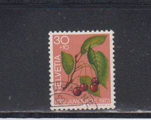 SWITZERLAND : 1973 - USED - SCOTT # B419   SEMI-POSTAL  FLOWERS - Picture 1 of 1