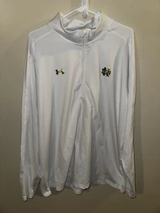2024 USED TEAM ISSUED NOTRE DAME FOOTBALL 1/4 ZIP SHAMROCK SERIES 2XL - Picture 1 of 7