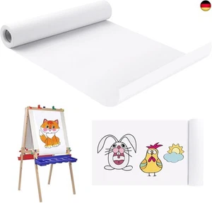 Papierrolle Malen Kinde, Zeichenpapierrolle weiß, Papierrolle Malen Zeichnen, - Bild 1 von 7