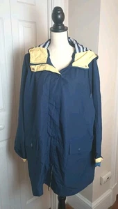 St Johns Bay Kapuzenjacke leicht Damen Gr. XXL dunkelblau maritim Neu mit Etikett - Bild 1 von 11