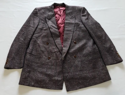 Abrigo Blazer Forrado De Colección Walter Pye's Lana Seda Hombres 44 S Multicolor Sin Ventilación Foto 1 de 4