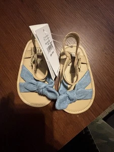 Infant Baby Girl Gap Summer Sandals Size 6-12 Months EUC - Picture 1 of 3