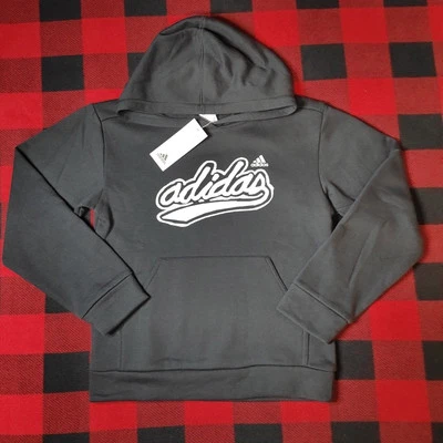 adidas - Pullover Hoodie - Black - Youth Size Medium (10-12) - Image 1 of 4