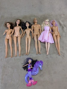 Muñeca Barbie Lote de 7 Robbie Enorme Paquete Mixto Años 90-2000 Ken Mermaid - Imagen 1 de 24