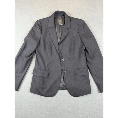 J CREW Vintage Sport Coat Men's 38R Gray Striped Wool Suit Jacket - Image 1 of 4