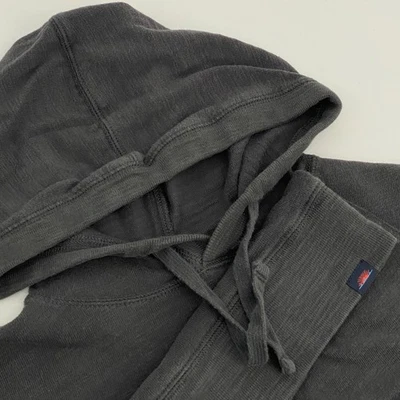Sudadera con Capucha de Algodón Orgánico Faherty Gris Carbón Pullover Talla Mediana **DEFECTO** Foto 1 de 4