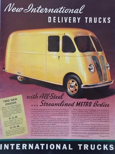 1939 international trucks print at. With all steel... streamlined Metro bodies - Picture 1 of 1