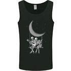Skeletons On the Moon Playing Guitar Mens Vest Tank Top