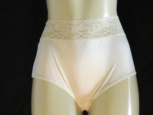 Christian Dior Intimates Vintage LOGO Lace full nylon Panties Size 5 Small - Picture 1 of 8